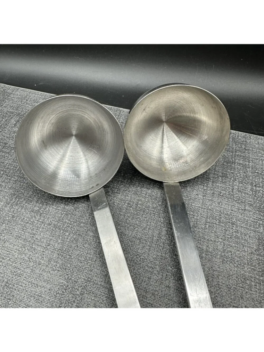 Vintage Stainless Steel 4 oz Ladle Set 2 Commercial Restaurant Japan Hook Capco